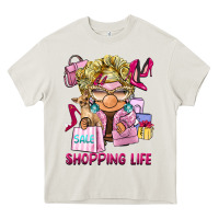 Cream shopping life  gnome Heavy Core Tee - BarkalooDesign