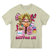 Mossy shopping life  gnome Heavy Core Tee - BarkalooDesign