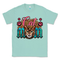 Seafoam Western Cat Mom Classic Tee - LillyAllenDesigns