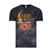 Cloud Black stay wild moon child Vintage Tee - JahusDesignShop