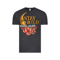 Vintage Black stay wild moon child Vintage Tee - JahusDesignShop