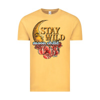 Vintage Mustard stay wild moon child Vintage Tee - JahusDesignShop