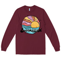 Burgundy sunkissed Long Sleeve Tee - MaliasSmallBusiness