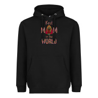 Black Best Mom in the World Heavyweight Hoodie - Bettercallsaul