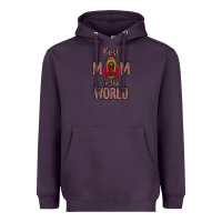 Plum Best Mom in the World Heavyweight Hoodie - Bettercallsaul