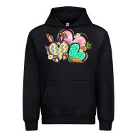 Black Easter heart Easter Day Urban Hoodie - CowGirlArtShop