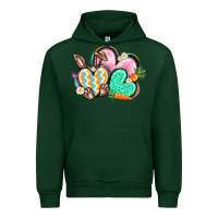 Forest Green Easter heart Easter Day Urban Hoodie - CowGirlArtShop