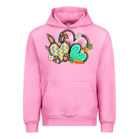 Fuchsia Pink Easter heart Easter Day Urban Hoodie - CowGirlArtShop
