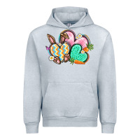 Heather Grey Easter heart Easter Day Urban Hoodie - CowGirlArtShop