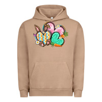 Pigment Burro Easter heart Easter Day Urban Hoodie - CowGirlArtShop