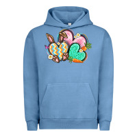 Pigment Pebble Blue Easter heart Easter Day Urban Hoodie - CowGirlArtShop
