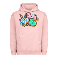 Pigment Salmon Easter heart Easter Day Urban Hoodie - CowGirlArtShop