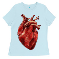 Baby Blue Anatomical heart Ladies Tee - RanaPortraitStore