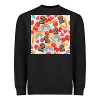 Black back to school seamless pattern 2 (3600x3600) Heavyweight Sweatshirt - AdoDesignShop