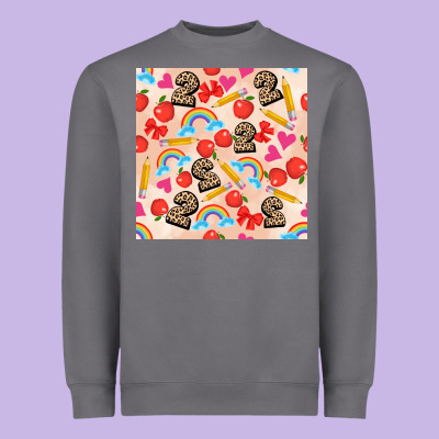 Back To School Seamless Pattern 2 (3600x3600) Heavyweight Sweatshirt Designed By Adodesignshop