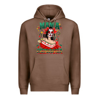 Chestnut Mama Chingona Skull Premium Hoodie - texasbilliewilder
