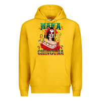 Lemon Mama Chingona Skull Premium Hoodie - texasbilliewilder