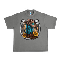 Tornado western horseshoe boots hat rope sunflower Urban Heavy Tee - AdoDesignShop