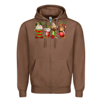 Chestnut elf coffee cups Zipper Hoodie - MaliasSmallBusiness