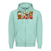 Seafoam elf coffee cups Zipper Hoodie - MaliasSmallBusiness