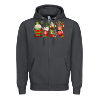 Smoke elf coffee cups Zipper Hoodie - MaliasSmallBusiness