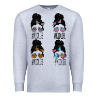 Heather Grey KIDLIFE Girl Bundle Premium Sweatshirt - Bettercallsaul