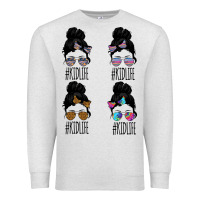 Oatmeal Heather KIDLIFE Girl Bundle Premium Sweatshirt - Bettercallsaul