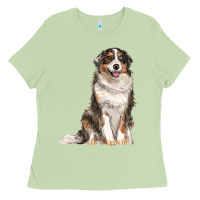 Matcha Australian shepherd Ladies Tee - RanaPortraitStore