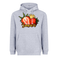 Heather Grey Strawberry Summer Heavyweight Hoodie - Bettercallsaul