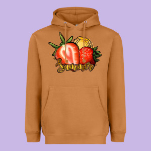 Strawberry Summer Heavyweight Hoodie Designed By Bettercallsaul