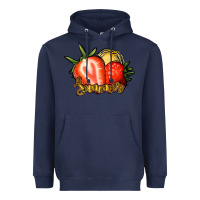Navy Strawberry Summer Heavyweight Hoodie - Bettercallsaul
