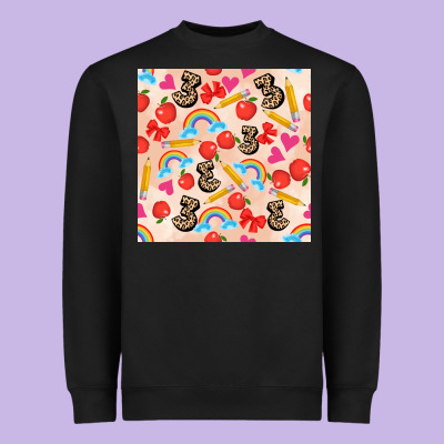 Back To School Seamless Pattern 3 (3600x3600) Heavyweight Sweatshirt Designed By Adodesignshop