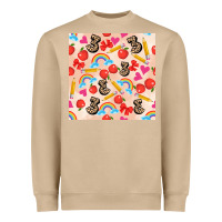 Mushroom back to school seamless pattern 3 (3600x3600) Heavyweight Sweatshirt - AdoDesignShop