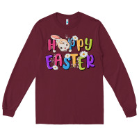 Burgundy easter Long Sleeve Tee - MaliasSmallBusiness