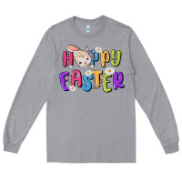 Heather Grey easter Long Sleeve Tee - MaliasSmallBusiness