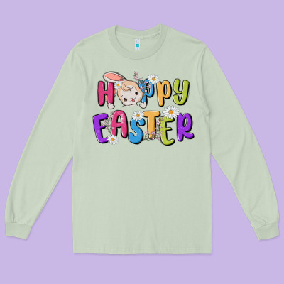 Easter Long Sleeve Tee Designed By Maliassmallbusiness