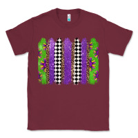 Burgundy mardi gras brushstrokes Classic Tee - Jasminsmagicworld