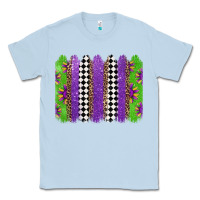 Dusty Blue mardi gras brushstrokes Classic Tee - Jasminsmagicworld