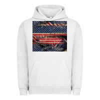 Pigment Lunar Rock American flag stitches Urban Hoodie - CowGirlArtShop