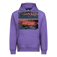 Tulip American flag stitches Urban Hoodie - CowGirlArtShop