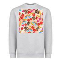 Heather Grey back to school seamless pattern 4 (3600x3600) Heavyweight Sweatshirt - AdoDesignShop