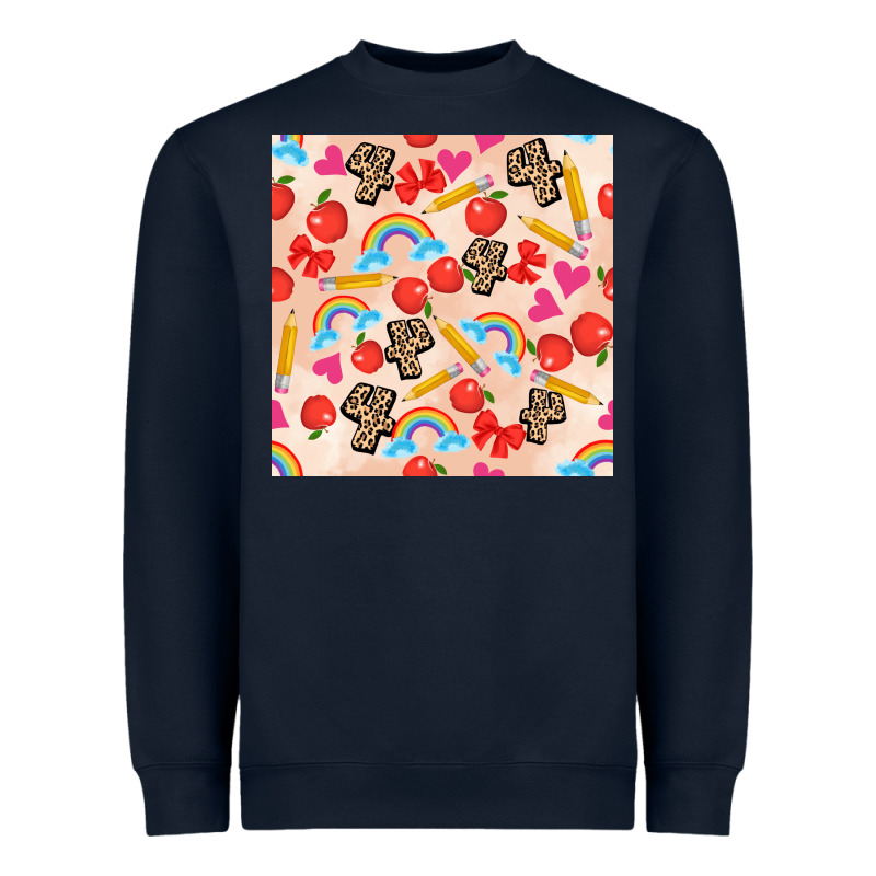 Back To School Seamless Pattern 4 (3600x3600) Heavyweight Sweatshirt by AdoDesignShop | Teevron