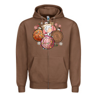 Chestnut christmas pan dulce Zipper Hoodie - MaliasSmallBusiness