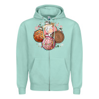 Seafoam christmas pan dulce Zipper Hoodie - MaliasSmallBusiness