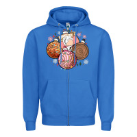 True Royal christmas pan dulce Zipper Hoodie - MaliasSmallBusiness