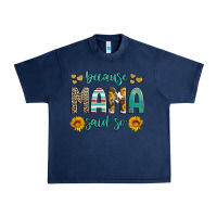 Navy because mama said so western sunflowers Urban Heavy Tee - Artiststas
