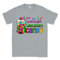 Heather Grey just a girl who loves candy Classic Tee - AdoDesignShop