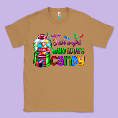 Just A Girl Who Loves Candy Classic Tee Designed By Adodesignshop