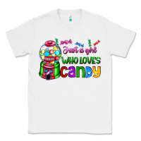 White just a girl who loves candy Classic Tee - AdoDesignShop