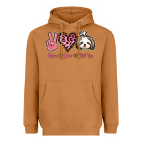 Meerkat Peace Love Shih Tzu Heavyweight Hoodie - Bettercallsaul